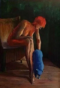 Reprise de la pause (Acryl. 80x60) 350€