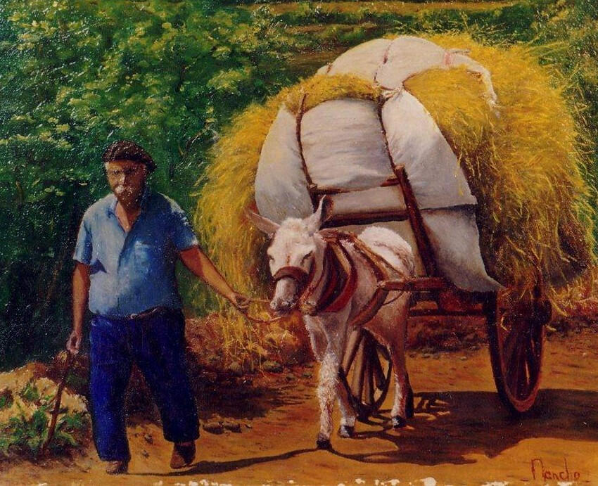 Retour de champs(Huile 45x65)