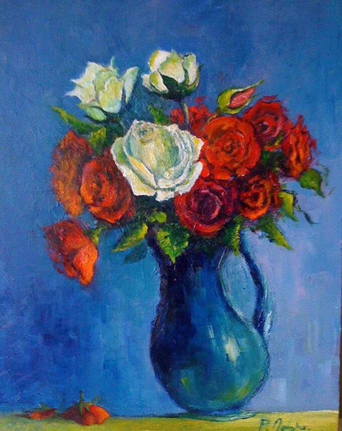 Les roses (Acryl. 50x40)