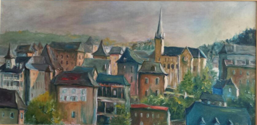 Vue d'Oloron (Huile 50x70)